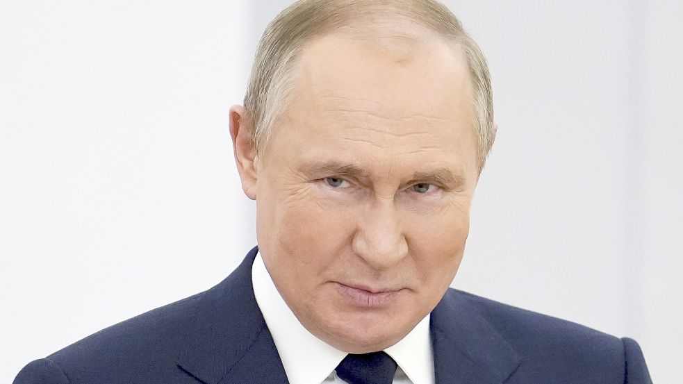 Hält an diesem Montag, 9. Mai, eine mit Spannung erwartete Rede bei der Moskauer Militärparade zum Sieg über Nazi-Deutschland: Russlands Präsident Wladimir Präsident Putin. Foto: Alexander Zemlianichenko/AP/DPA