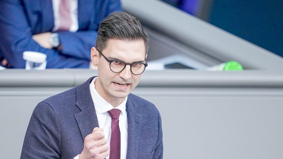Sepp Müller (CDU) ist stellvertretender Vorsitzender der CDU/CSU-Fraktion im Bundestag. Foto: Kay Nietfeld/dpa/Archivbild