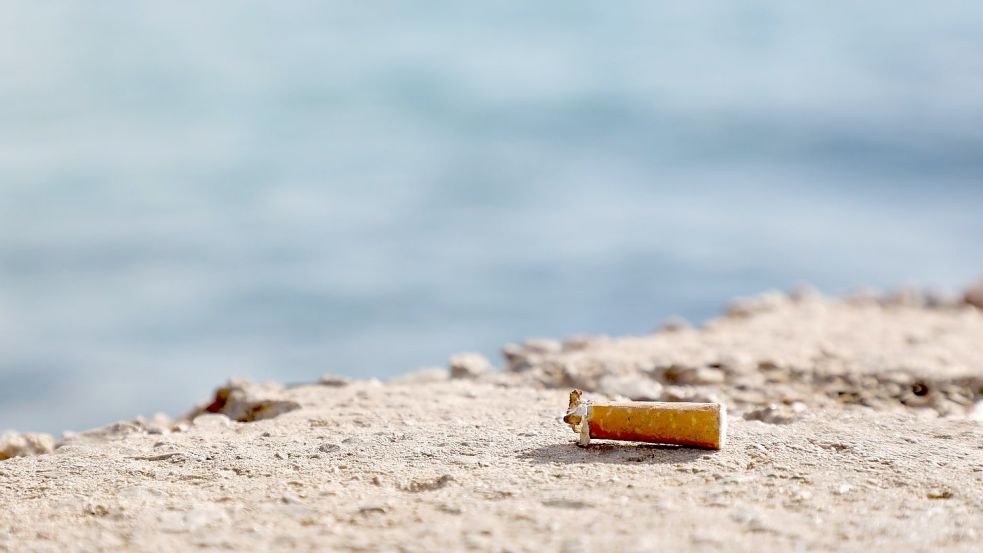 Jedes Jahr werden nach Angaben der Weltgesundheitsorganisation weltweit rund 4,5 Billionen Zigarettenstummel weggeworfen. Foto: Clara Margais/dpa