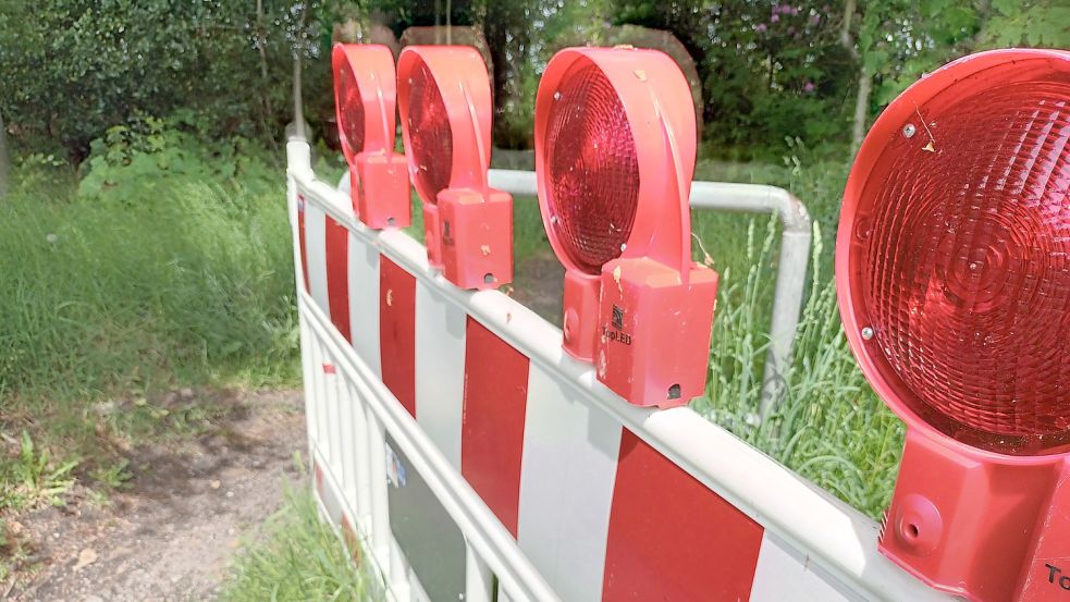 Der Stapelmoorer Park ist gesperrt. Foto: Vogt