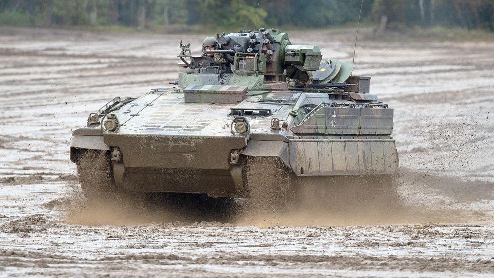 Deutschland soll der Ukraine Panzer vom Typ „Marder“ vorenthalten haben. Foto: dpa/Philipp Schulze