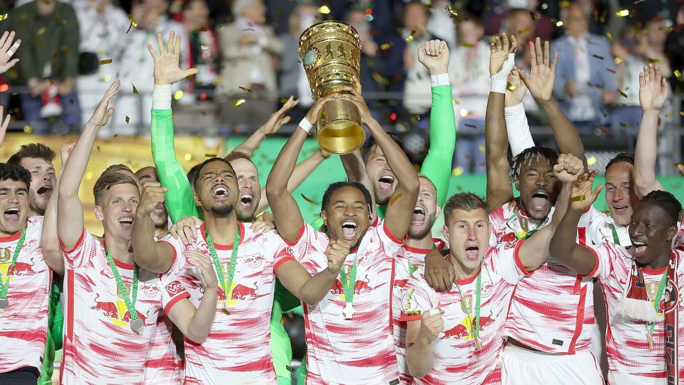 RB Leipzig ist DFB-Pokalsieger 2022. Foto: Tom Weller/dpa