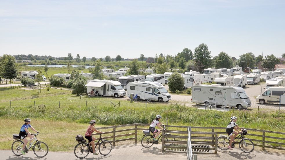 Die Stellplätze in Ditzum sind sehr beliebt. Foto: Wolters/Archiv