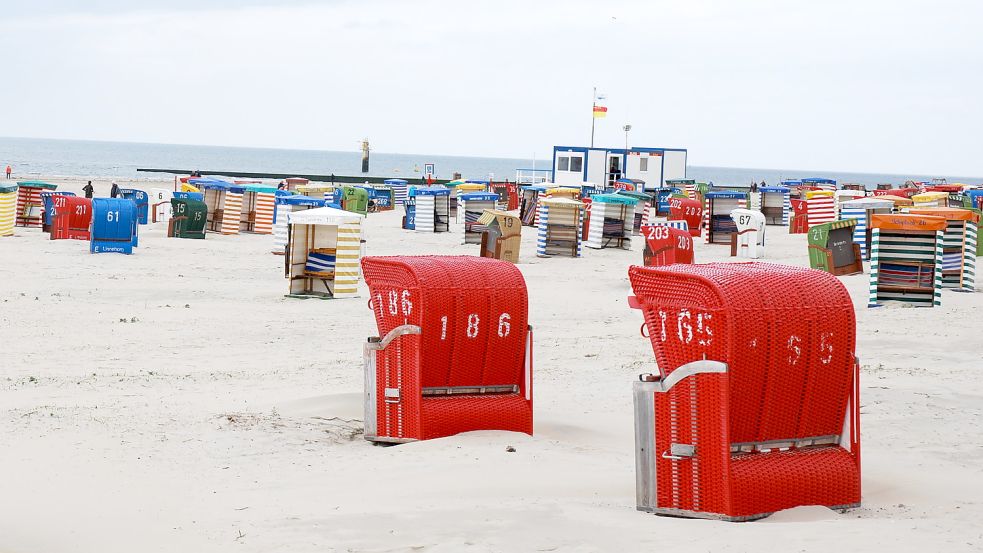Zweiter Erfolg nach 2018: Erneut wurde der Borkumer Südstrand von der Mehrheit der Leser des Urlaubsportals Travelbook auf Platz eins gewählt. Foto: Ferber