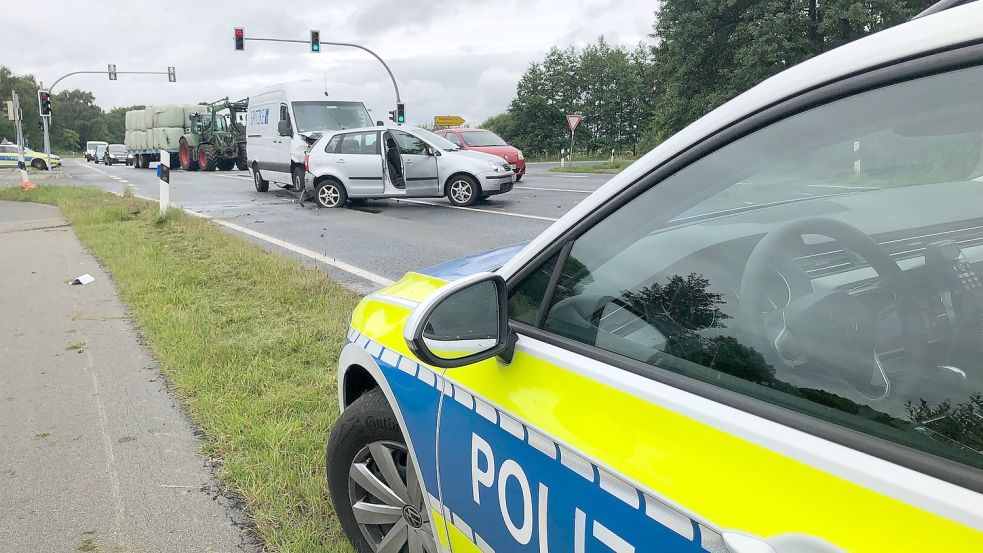 Die Polizei ist am Freitag zu einem Einsatz in Breinermoor ausgerückt. Foto: Ammermann