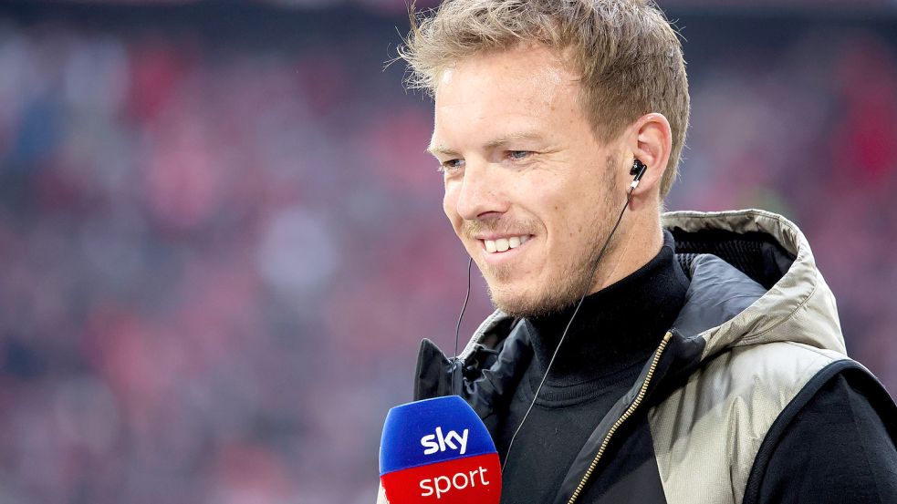 Trainer Julian Nagelsmann feierte im Mai mit dem FC Bayern die Deutsche Meisterschaft. Foto: dpa/Matthias Balk