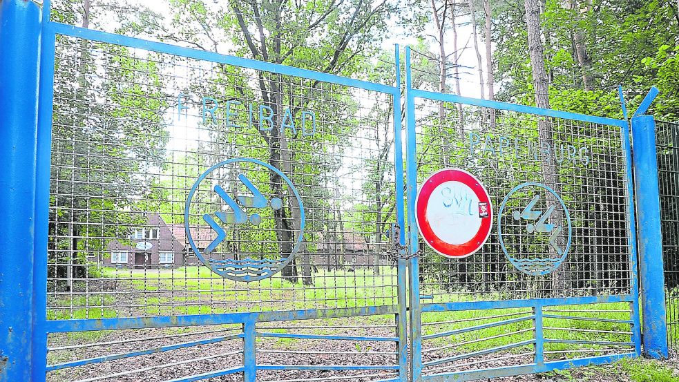 Das Freibad in Papenburg bleibt in diesem Jahr geschlossen. Foto: Schade