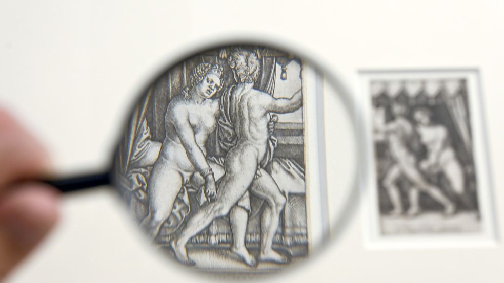 Ausstellung "Manns-Bilder. Der männliche Akt auf Papier" Foto: dpa