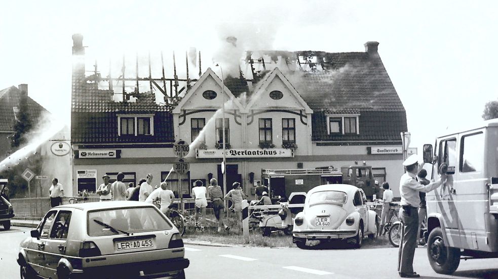 Im Juni 1985 brannte das Verlaatshus in Rhauderfehn zum zweiten Mal.