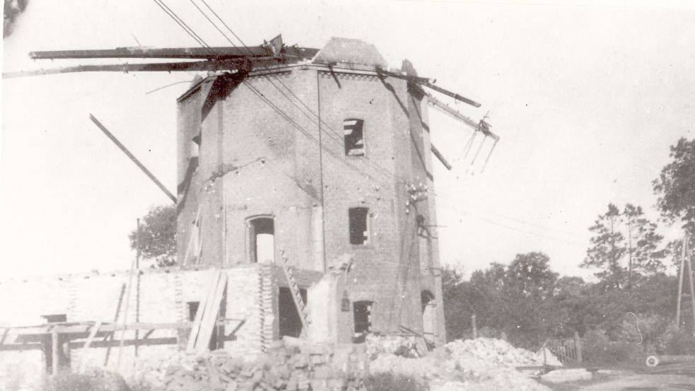 Die Backemoorer Mühle wurde von der Wehrmacht zerstört. Foto: Archiv