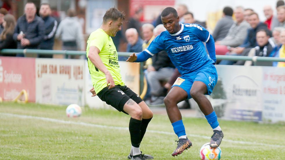 Bei Kickers Emden stand mit Salem Nouwame auch ein Testspieler in der Startelf.