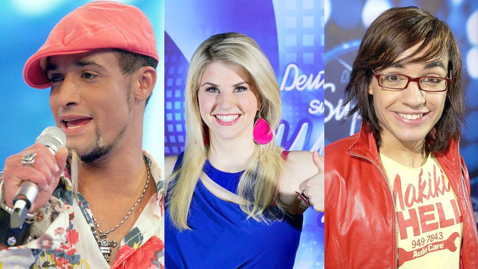 Lange ist es her: Die erste Staffel von „DSDS“ startete im Jahr 2002. Foto: Imago-Images/United Archives;Imago-Images/Eventpress;dpa/Jörg Carstensen