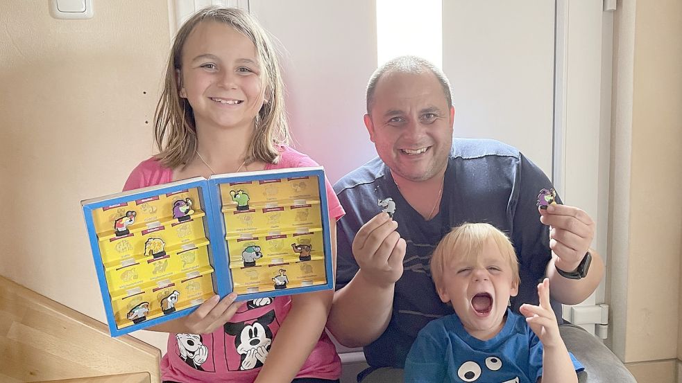 Florian Hirschfeld mit seinen Kindern Bella Sophie und Leon Max. Foto: privat