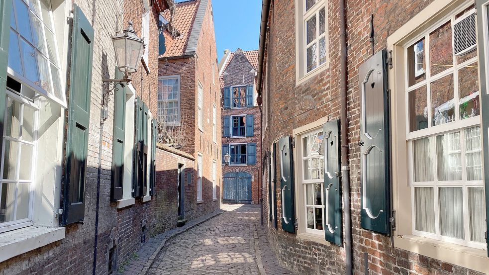 Im Wilhelminengang wurden bereits mehrere Szenen für die Friesland-Krimis gedreht. Foto: Stadt Leer