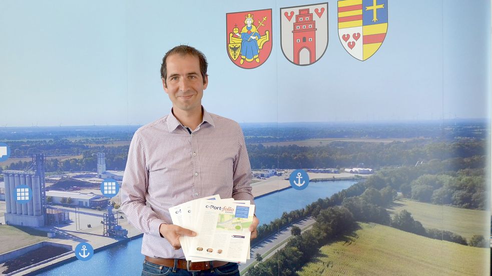 Revis-Geschäftsführer Simon Detscher, hat mit dem Bau einer riesigen Biomethan-Anlage am C-Port bereits begonnen. Archivfoto: Fertig