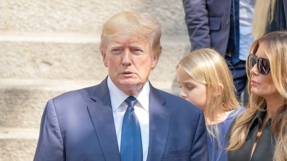 Donald Trump nahm in Manhattan Abschied von seiner Ex-Frau Ivana. Foto: imago images/Pacific Press Agency