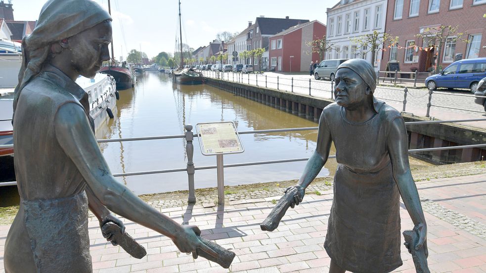 Der Alte Hafen in Weener ist Drehkulisse. Foto: Archiv