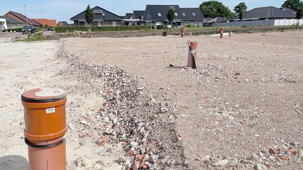 Am Bohlendamm werden demnächst Container für je eine Kindergarten- und Krippengruppe aufgestellt. Foto: Janßen