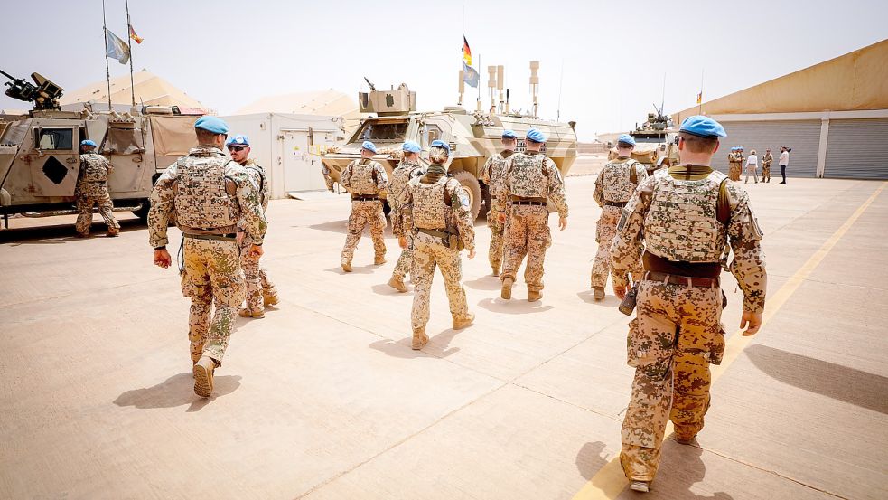 Auf dem Rückzug: Soldaten der Bundeswehr im westafrikanischen Mali. Foto: dpa