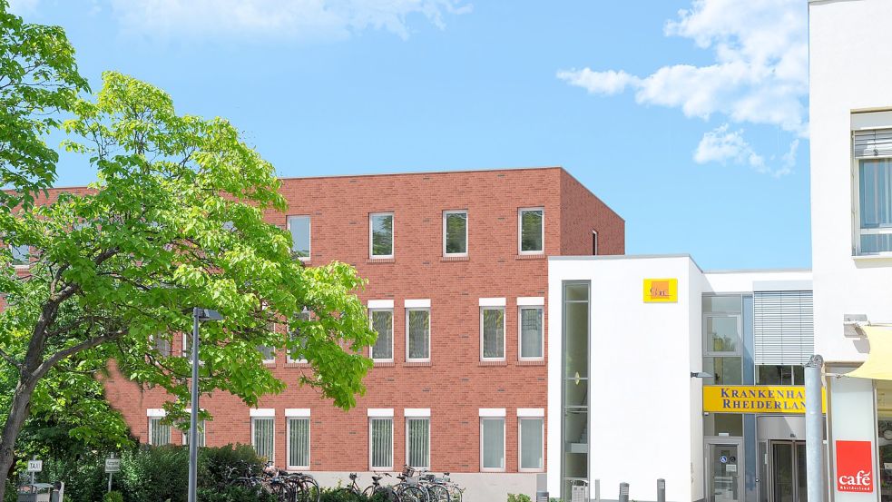 So soll der Erweiterungsbau am Krankenhaus Rheiderland aussehen. Visualisierung: Karsten Woltermann/Klinikum Leer
