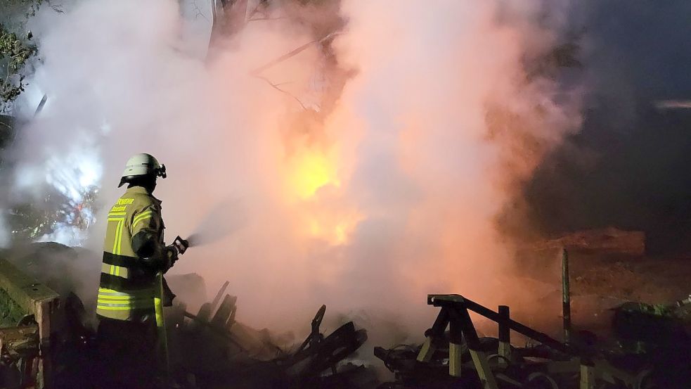 Die Feuerwehr war in Ramsloh im Einsatz. Foto: Feuerwehr