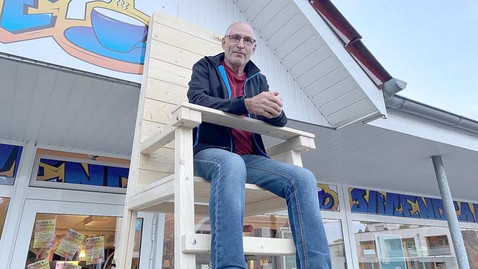 Walter Klinke ist einer der zehn Pfahlsitzer. Fotos: Hagewiesche