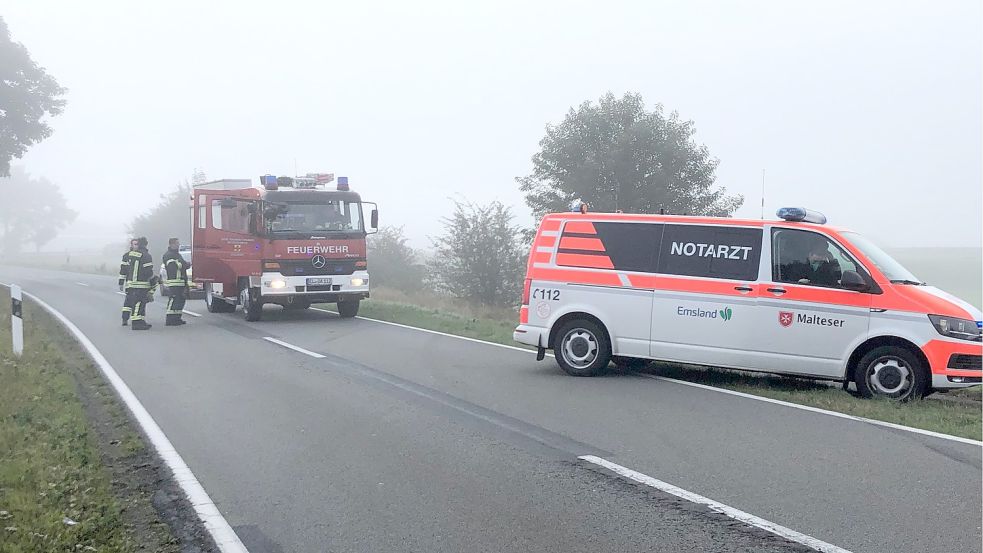 Feuerwehr, Rettungsdienst und Polizei waren im Einsatz.