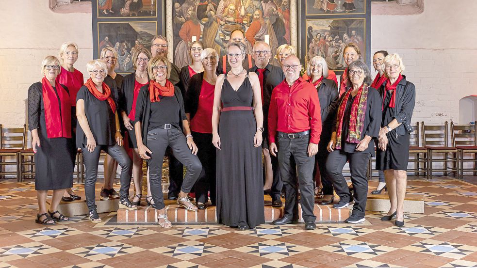 Der Gospelchor freut sich auf begeisterte Sängerinnen und Sänger. Foto: Christmann & Woll, Leer