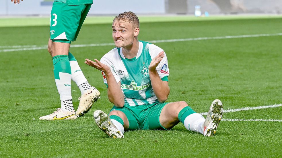 Amos Pieper war im Bremer Abwehrverbund zuletzt eine wichtige Stütze. Er fehlt im Heimspiel gegen Mönchengladbach gelbgesperrt. Foto: imago images/Nordphoto