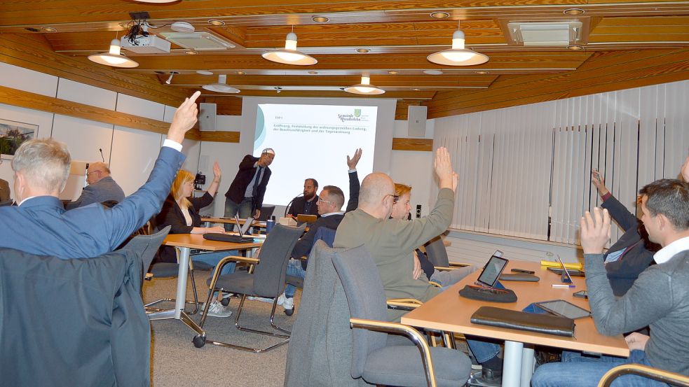 Die Ratsmitglieder stimmten für den Bau der neuen Kindertagesstätte. Foto: Weers