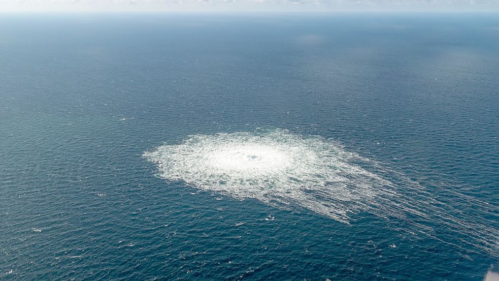 Eine schwedische Zeitung hat wohl ein riesiges Leck in Nordstream 1 entdeckt. Foto: Danish Defence Command