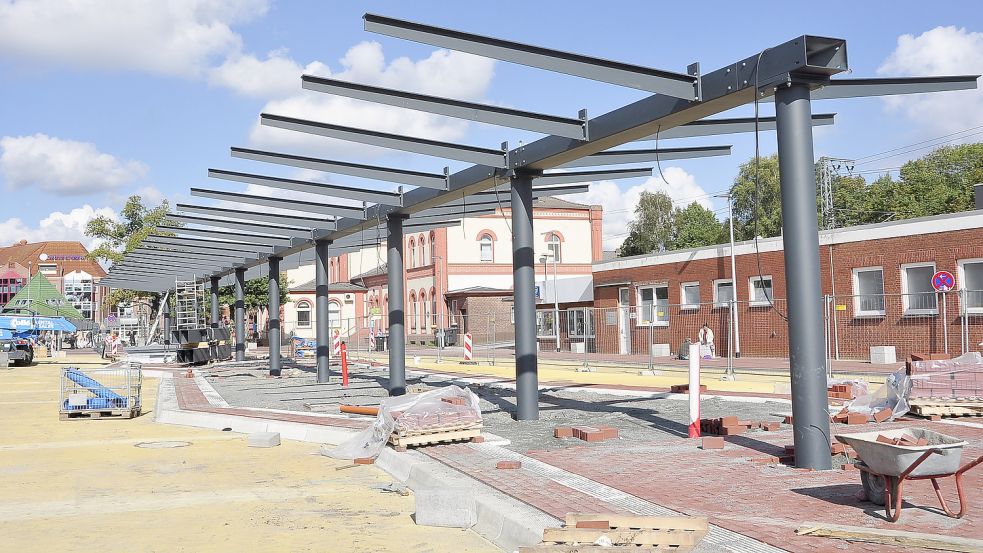Die Bauarbeiten am ZOB laufen nach Plan. Foto: Wolters