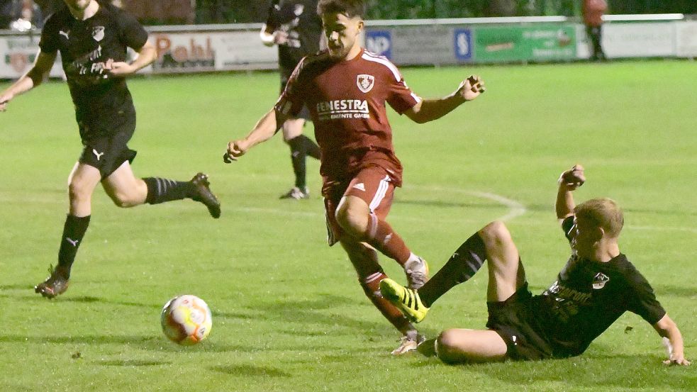 Zolfaqhar Nazari trainiert zwar wieder individuell, ist für das Spiel in Strudden aber noch keine Option. Foto: Damm