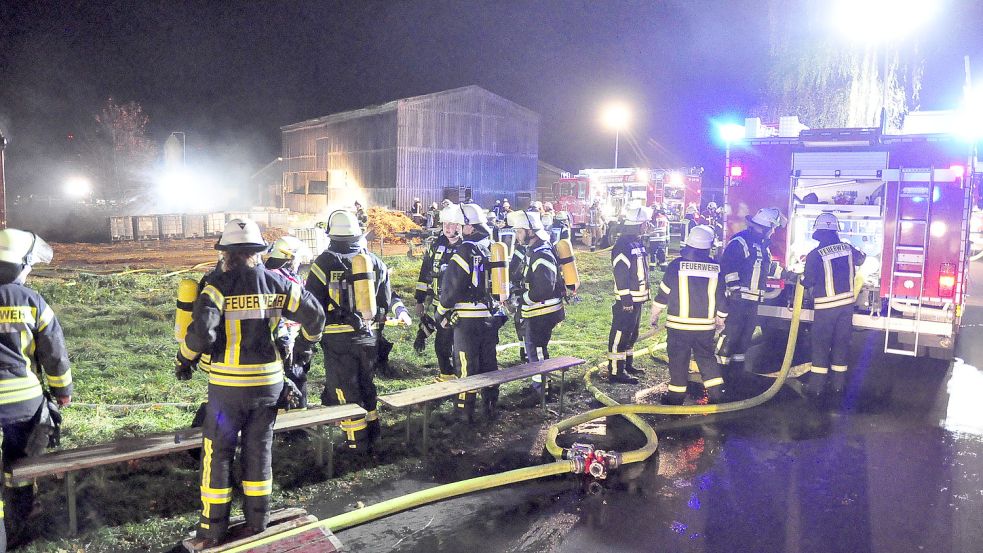 Zahlreiche Einsatzkräfte waren vor Ort. Foto: Wolters