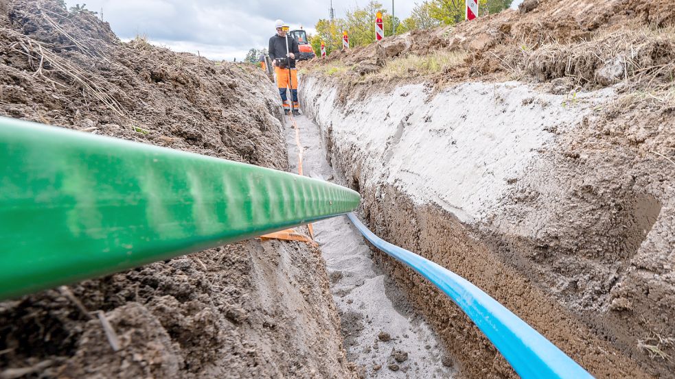 In Ostfriesland haben immer mehr Menschen die Möglichkeit, über einen reinen Glasfaser-Anschluss sehr schnelles und stabiles Internet zu bekommen. Foto: Weigel/DPA