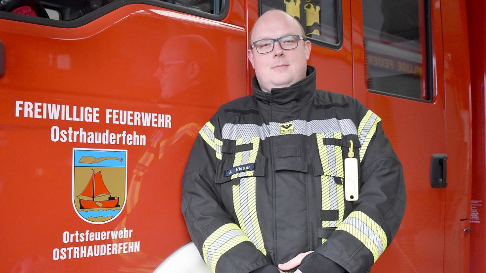 André Visser ist neuer Gemeinde-Pressewart der Ostrhauderfehner Feuerwehren. Foto: Zein