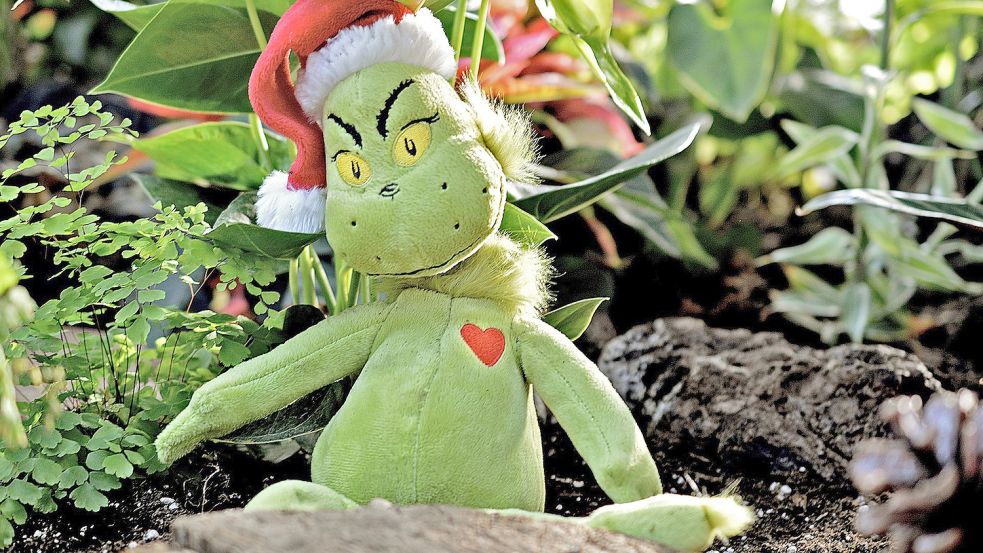 Ein Plüschtier vom Grinch. Foto: Pixabay