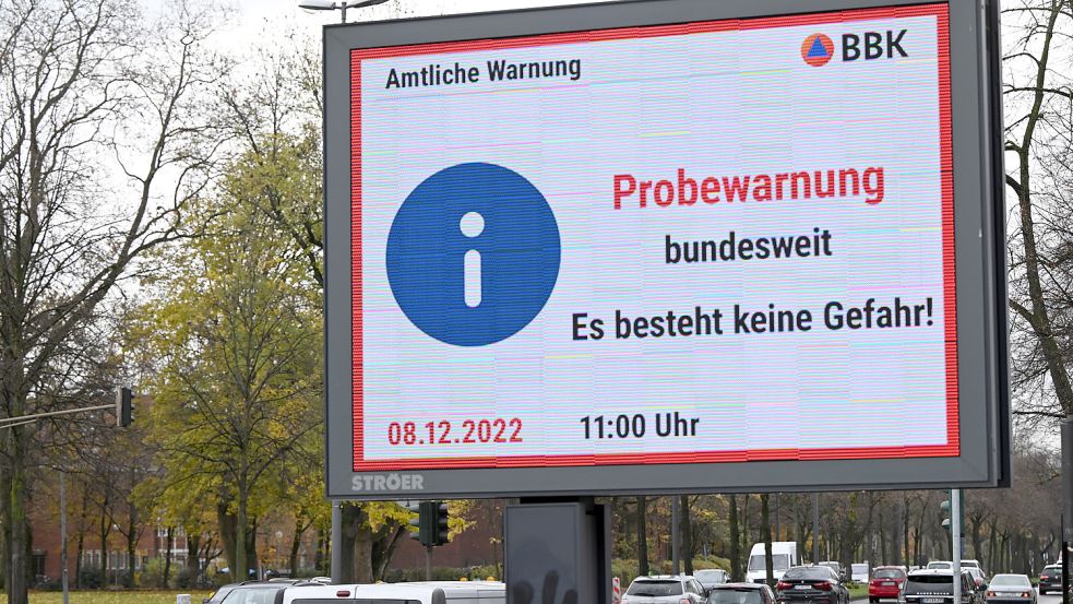 In ganz Deutschland wurden am 8. Dezember Warnsysteme für den Bevölkerungsschutz getestet. Foto: Federico Gambarini/dpa