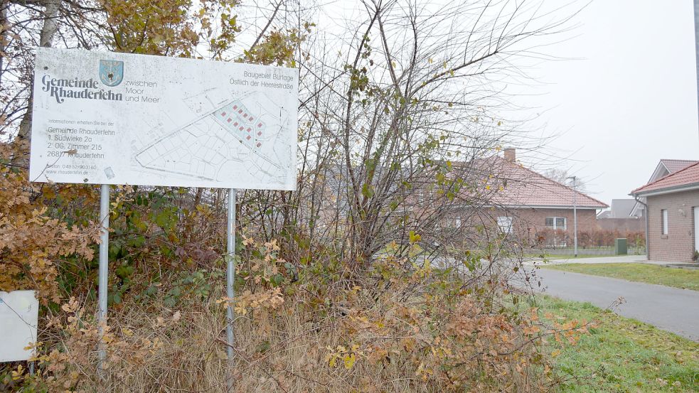 In Burlage stehen 394.000 Euro für den Endausbau des neuen Wohngebietes im Etat 2023. Foto: Weers