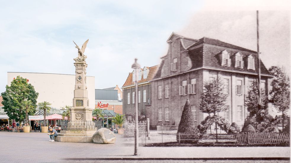 Wie hat sich Leer verändert? In einer Fotoreihe zeigt Yorick Krauth aus Holtland die Entwicklung der Stadt. Foto/Grafik: Krauth/Stadtarchiv/Fischer