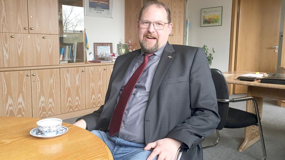 Als "ein Jahr der Veränderungen" bezeichnet Saterlands Bürgermeister Thomas Otto 2022 für seine Gemeinde. Archivfoto: Kruse