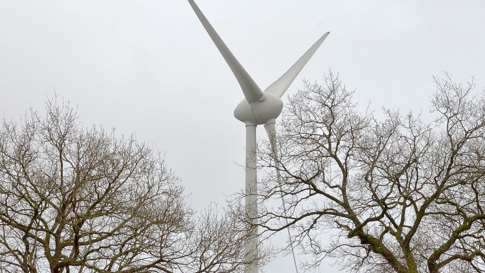 Diese Windkraftanlage ist seit 2016 beim Wasserwerk in Hasselt in Betrieb. Foto: Stromann/Archiv