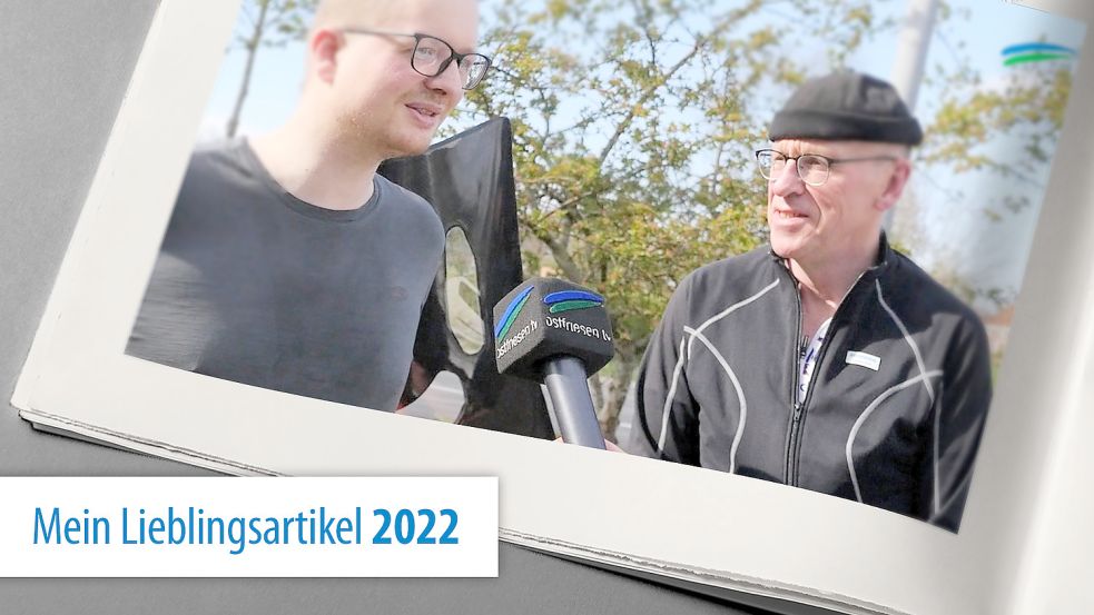 Tjarko Tjaden aus Wrisse (links) und Ludwig de Groot aus Holtrop (rechts) fahren regelmäßig mit dem Velomobil zur Arbeit. Foto: Jasmin Keller