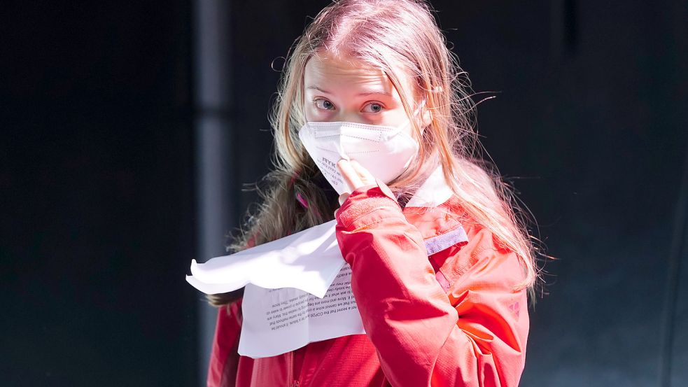 Nach dem Schlagabtausch mit Greta Thunberg wurde Tate verhaftet. Einen Zusammenhang gibt es trotzdem nicht. Foto: dpa/Jane Barlow