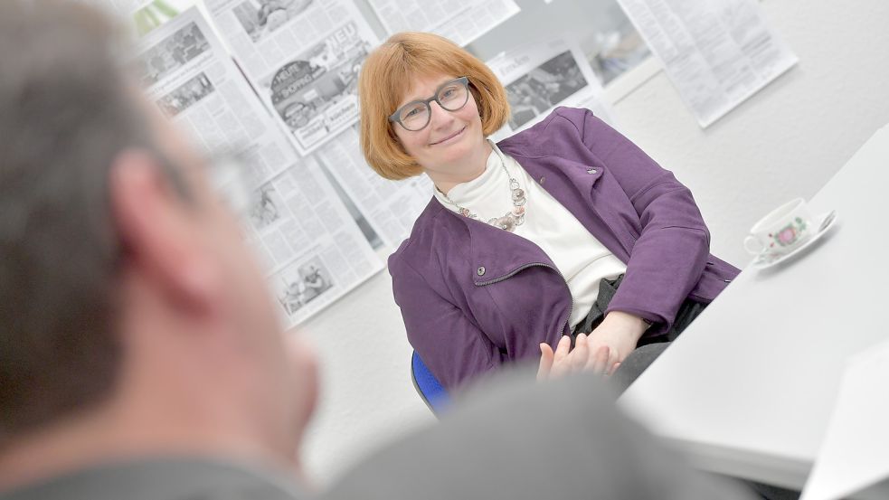 Kirchenpräsidentin Susanne Bei der Wieden Gespräch mit unserer Redaktion. Foto: Ortgies/Archiv
