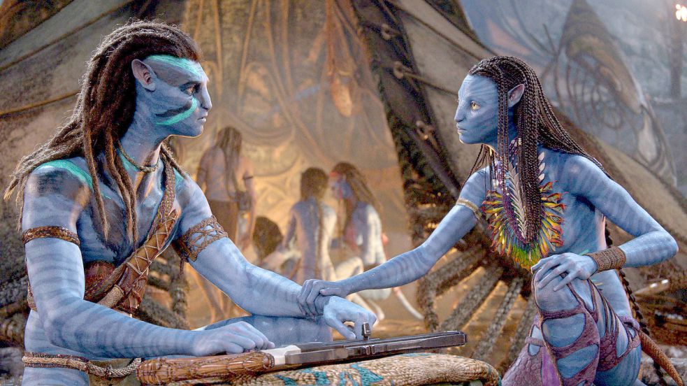 Avatar 2 läuft momentan in den Kinos. Doch nun häufen sich die Berichte über das „Post-Avatar Depression Syndrome“. Foto: picture alliance/dpa/20th Century Studios