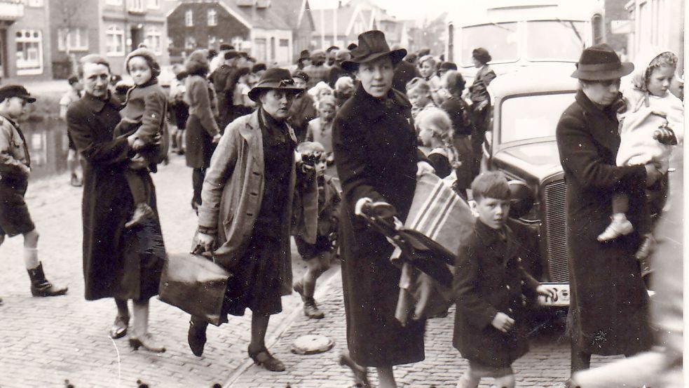 Vertriebene kommen im Zweiten Weltkrieg in Westrhauderfehn an. Fotos: GA-Archiv