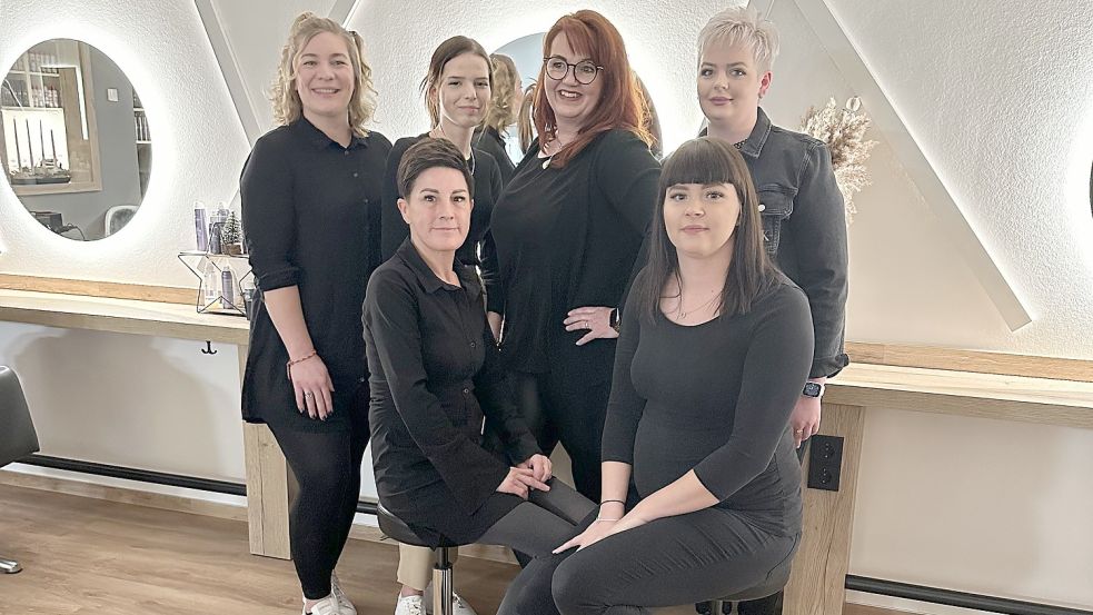 Seit 2019 sorgt das Modern Hair-Team im Salon in Collinghorst für trendige Frisuren.