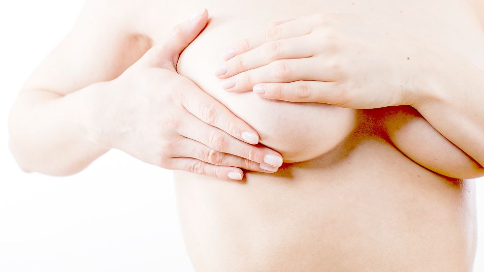 Krebsvorsorge: Frauen sollten ihre Brust regelmäßig abtasten. Foto: dpa/Christin Klose