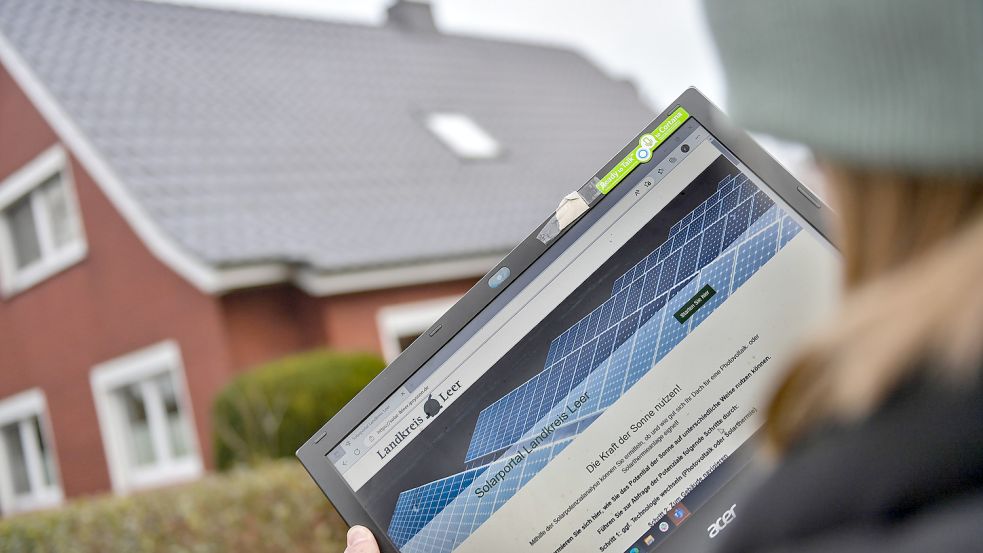 Das Solarkataster des Landkreises Leer ist seit Jahresbeginn online. Foto: Ortgies